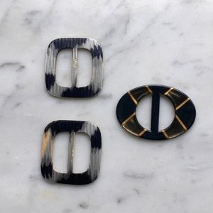 2/$20 Vintage Trio of Deco Belt Buckles